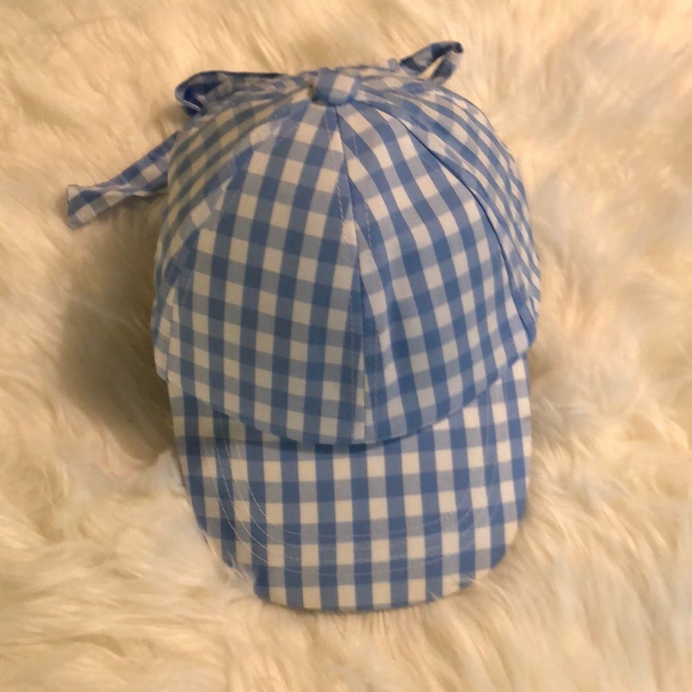 INC International Concepts Gingham Baseball Cap OS - Picture 3 of 14